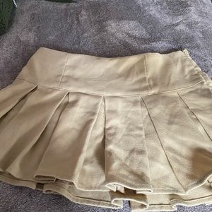 Tan medium Aeropostale skirt with shorts underneath